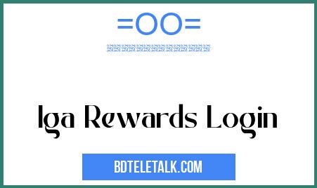 iga rewards login